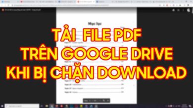 Cách Tải File PDF trên Google Drive Bị Chặn Tải Xuống