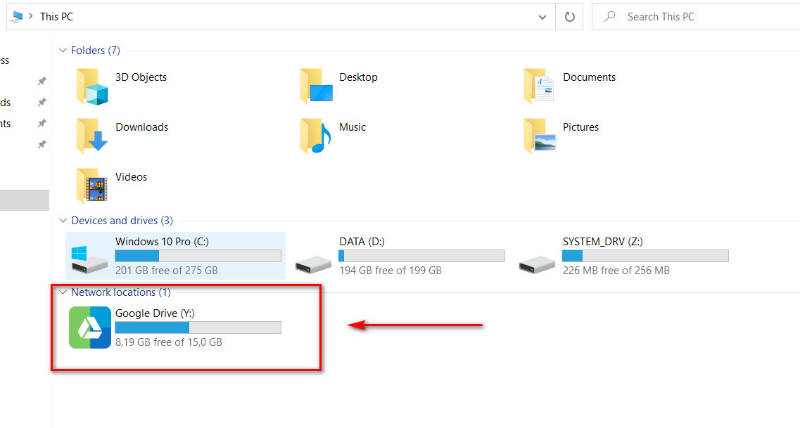 Cách sử dụng RaiDrive khi tạo ổ địa Google Drive trên máy tính 